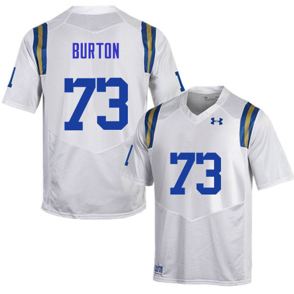 Men #73 Jake Burton UCLA Bruins Under Armour College Football Jerseys Sale-White